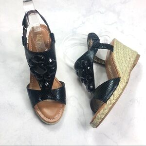 [libby edelman] Jewel Espadrille Wedges